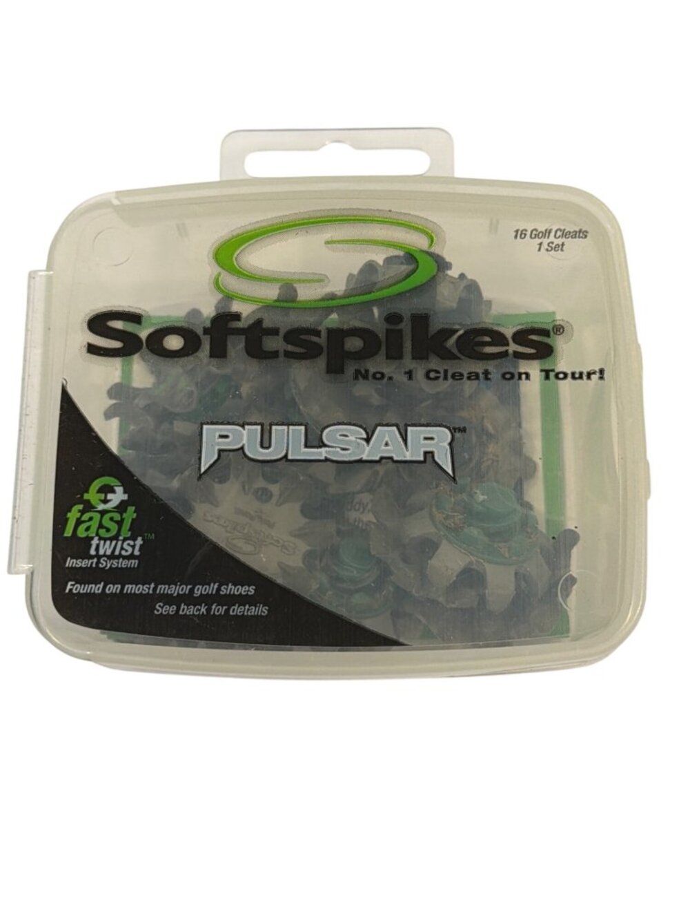 Softspikes Pulsar Fast Twist Golf Cleats 16-Pack Insert System Fits Most Golf Sh